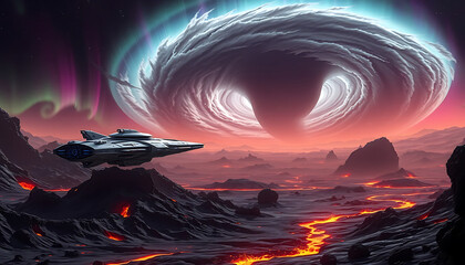 Orbit Clash: Spaceship Meets UFO