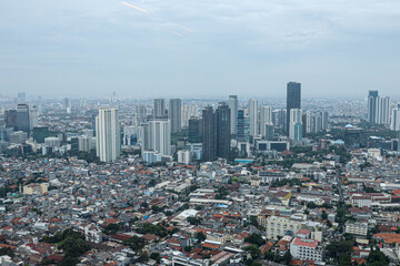 Landscape of skyscrapers located around the Kuningan and SCDB areas 