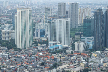 Landscape of skyscrapers located around the Kuningan and SCDB areas 