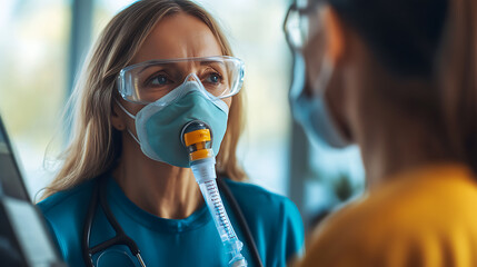 Healthcare Professional Administering Treatment to Patient