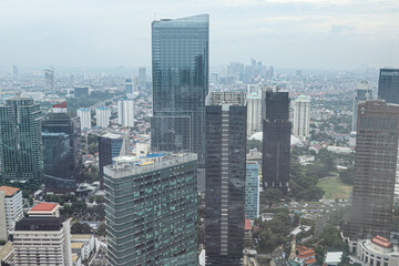 Landscape of skyscrapers located around the Kuningan and SCDB areas 