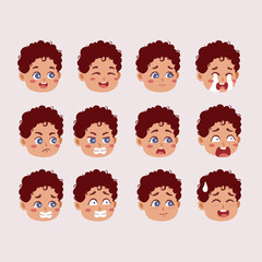 illustration of a boy's expression 