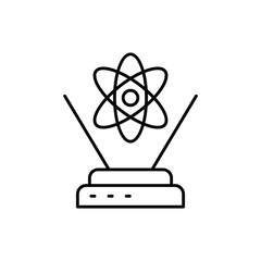 Science Display Icon vector stock illustration