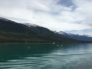 lake and mountains