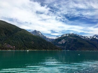 lake and mountains