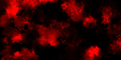 Dark red powder explosion cloud on black background. Abstract red and black grunge texture smoke. smoke fog misty texture overlay on dark black. paranormal red mystic smoke, clouds for movie.