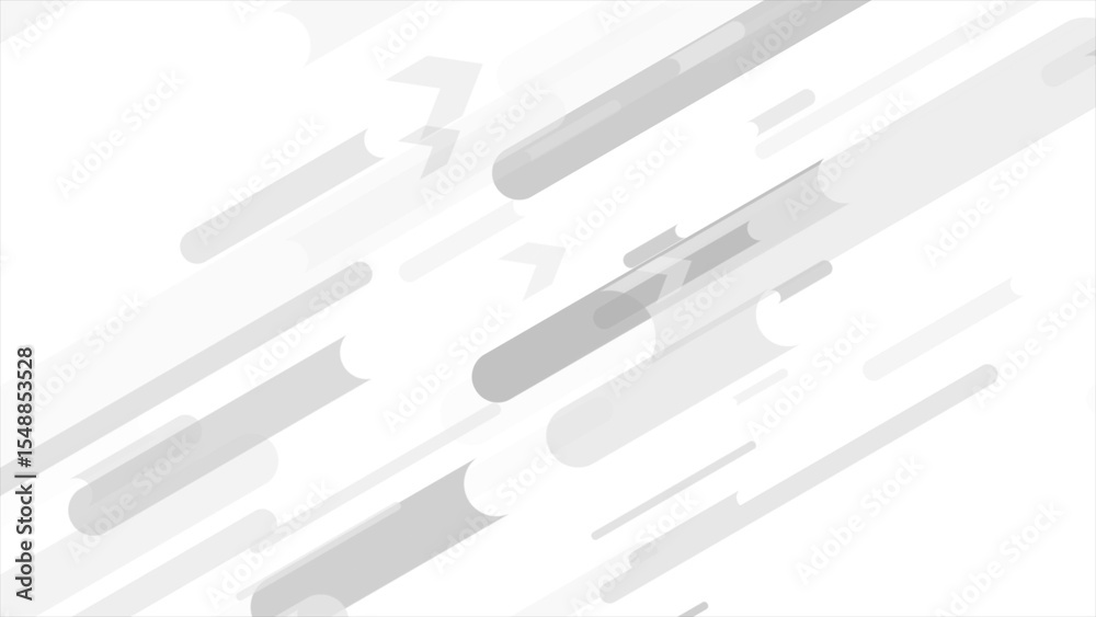 Poster Abstract light grey minimal geometric tech background