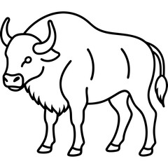 Bison Profile Clean Line Design