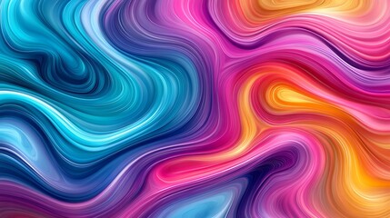 Obraz premium Abstract vibrant swirling colors (11)