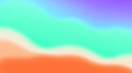 Vibrant abstract gradient with bold color waves in soft focus