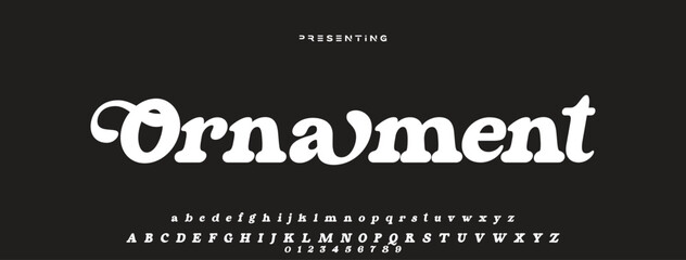 Luxury serif font in modern style. Elegant wedding alphabet letters font and number. Typography Luxury classic lettering serif fonts decorative vintage retro logo