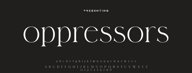 Luxury serif font in modern style. Elegant wedding alphabet letters font and number. Typography Luxury classic lettering serif fonts decorative vintage retro logo