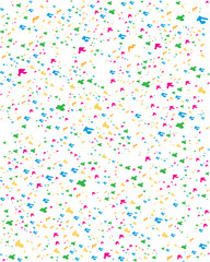 Colorful confetti background design for celebration and party decoration