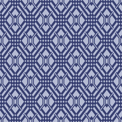 Fototapeta premium Japanese Diamond Octagon Checkered Vector Seamless Pattern