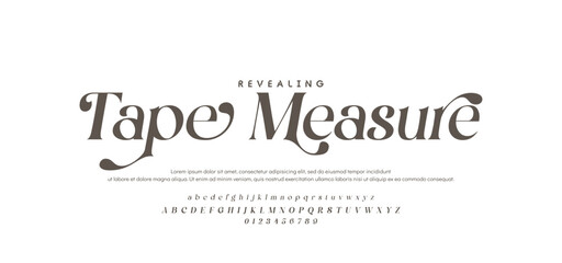 Elegant alphabet letters font logo. Typography luxury classic lettering serif fonts decorative wedding vintage retro logos, design for fashion, beauty shop and brand. vector illustration