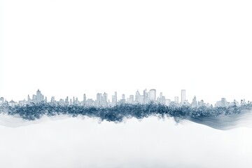 Abstract city skyline