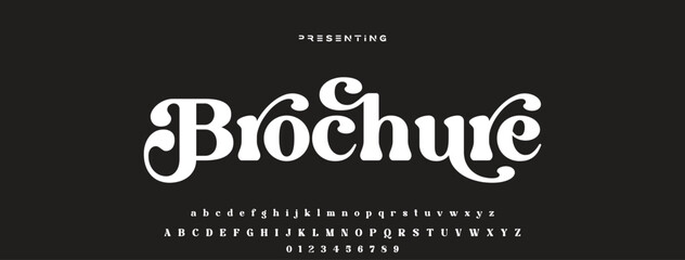 Elegant alphabet letters font logo. Typography luxury classic lettering serif fonts decorative wedding vintage retro logos, design for fashion, beauty shop and brand. vector illustration