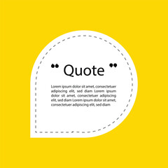 vector white and yellow color quote design
