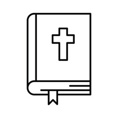 Obraz premium Bible icon stock illustration