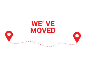vector we're moved navigation map with pointers
