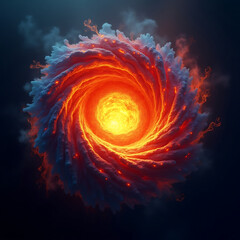 abstract fractal flame