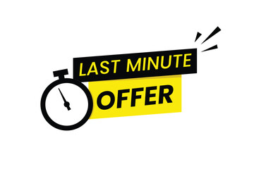 vector Last minute discount offer design
