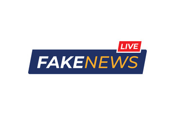 vector Fake news live streaming design
