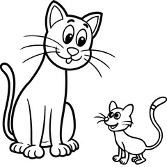 vector illustration of a cat
