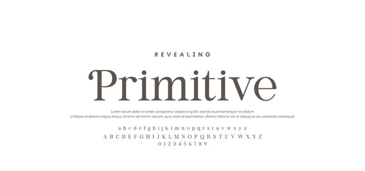 Elegant Font. Luxurious Glamour Exclusive Regular Font. Uppercase Lowercase and Number. Minimal Fashion Design