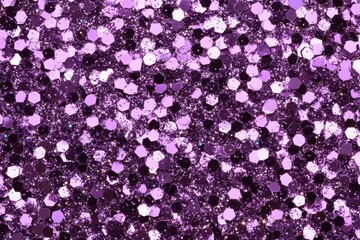 Obraz premium Pastel Glitter Extravaganza: Shimmering Lilac Texture with Festive Sparkle Particles