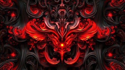 Ornate, fiery design