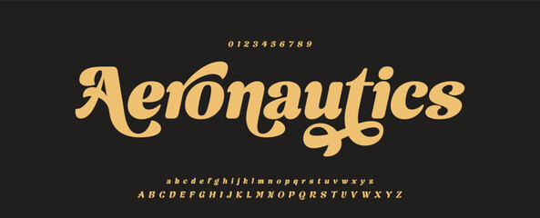 Elegant alphabet letters font logo classic minimal fashion designs. Typography modern sans fonts and number for logo brand. vector illustration