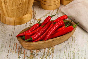 Red hot chili pepper heap