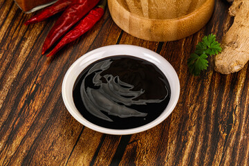Asian unagi sauce in the bowl