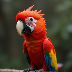 Obraz premium red and yellow macaw