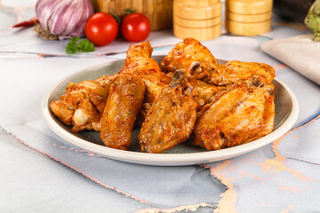 Grilled spicy chili chicken wings