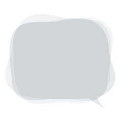 不安、悩み事、心配、悲しい気持ちを表現する吹き出し。モヤモヤした気持ちを表すベクターイラスト。