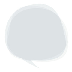 不安、悩み事、心配、悲しい気持ちを表現する吹き出し。モヤモヤした気持ちを表すベクターイラスト。