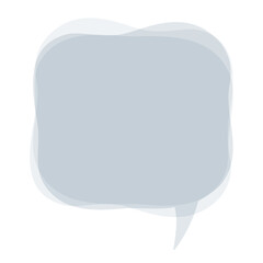 不安、悩み事、心配、悲しい気持ちを表現する吹き出し。モヤモヤした気持ちを表すベクターイラスト。