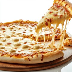 Cheesy pizza slice