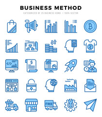 Business Method Icon Bundle 25 Icons for Websites and Apps