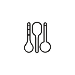 Set kitchenware logo template
