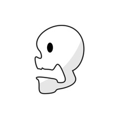 Obraz premium skull disease illustration