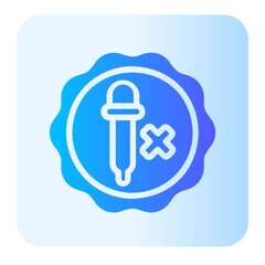 no artificial colours gradient icon