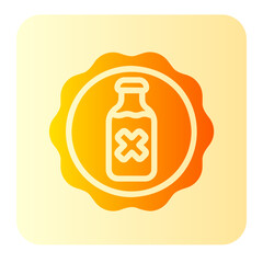 lactose free gradient icon