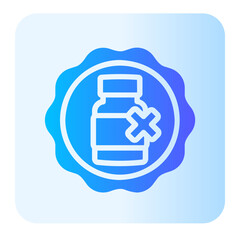 no dairy gradient icon