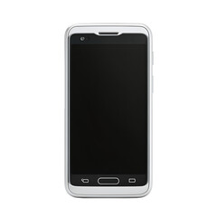 Sleek Silver Smartphone with Blank Screen