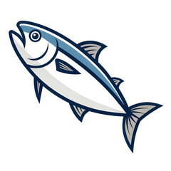 fish simple icon. Vector ICON all icon Viktor