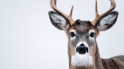 Close-up portrait of a deer