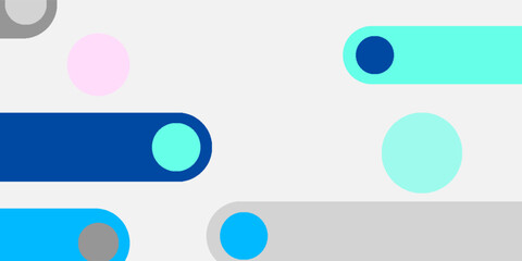 Obraz premium Abstract shapes geometric design with White background premium vector. Blue and pink abstract geometric background, modern shapes, vector illustration